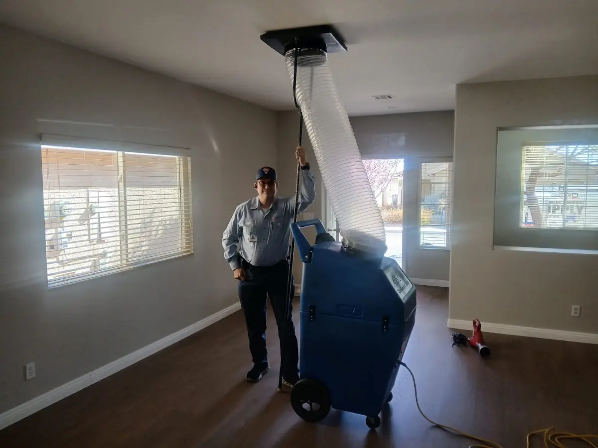 Professional Dryer Vent Cleaning work inside a Wright home